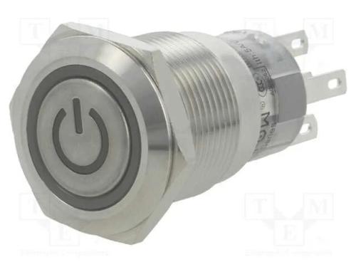 Interruptor: Antivandalismo, Pos: 2, Spdt, 0,5a/220vac, 1a/24vdc