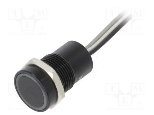 Interruptor: Capacitivo, Pos: 2, Spst-No, 0,01a/12vdc, Ip68, Preto