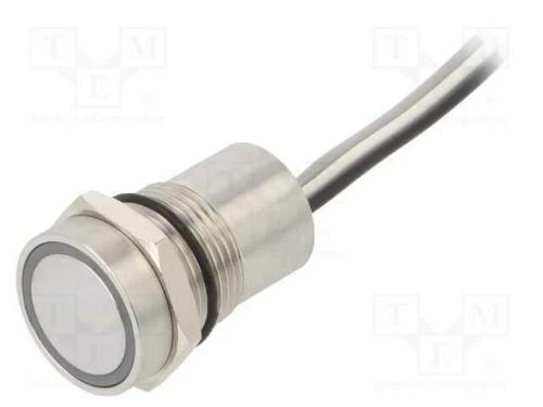 Interruptor: Capacitivo, Pos: 2, Spst-No, 0,01a/12vdc, Ip68, Mc