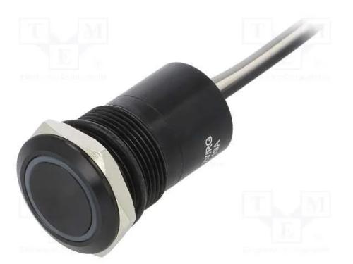 Interruptor: Capacitivo, Pos: 2, Spst-No, 0,01a/12vdc, Ip68, Preto