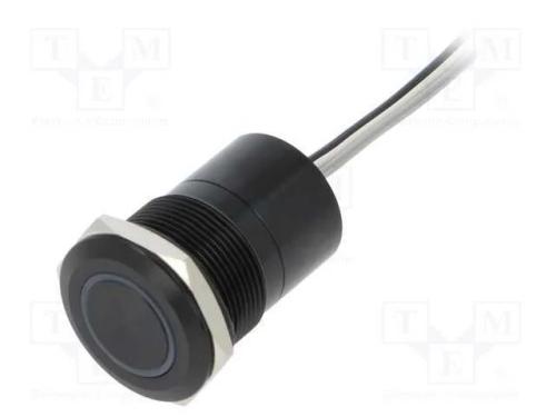 Interruptor: Capacitivo, Pos: 2, Spst-No, 0,01a/12vdc, Ip68, Preto