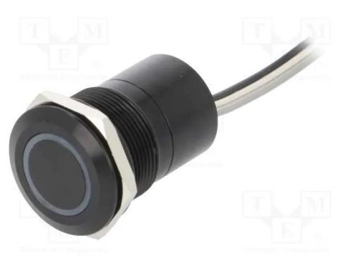 Interruptor: Capacitivo, Pos: 2, Spst-No, 0,01a/12vdc, Ip68, Preto
