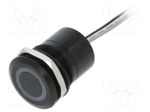 Interruptor: Capacitivo, Pos: 2, Spst-No, 0,01a/12vdc, Ip68, Off-On