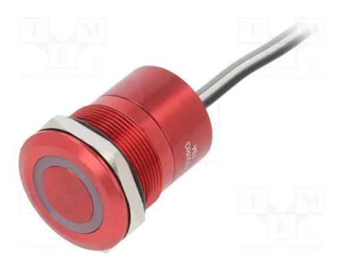 Interruptor: Capacitivo, Pos: 2, Spst-No, 0,01a/12vdc, Ip68, Off-On