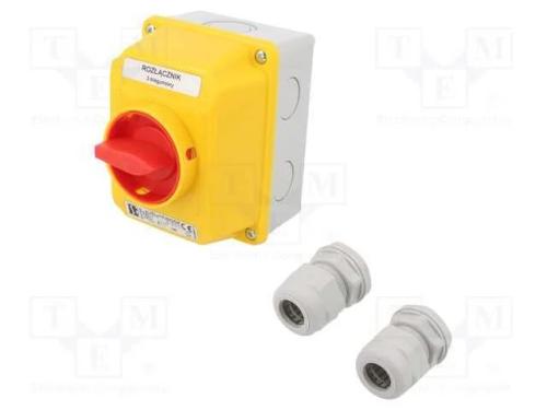 Interruptor: de came, Pos.estáv: 2, 25A, 0-1, par.