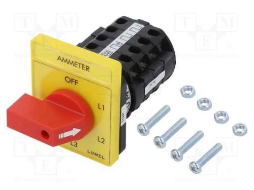 Interruptor: Cames Amperímetro, Pos.Estáv: 5, 16a, Off-L1-L2-L3-N