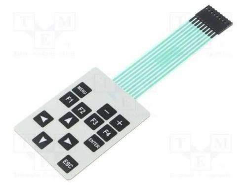 Teclado: de membrana, Quant.de bot: 13, W: 54mm, .
