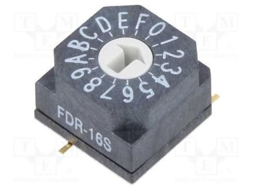 Emissor de Código, Hex/Bcd, Pos: 16, Smt, Rcontacto Max: 80mo, 7ncm