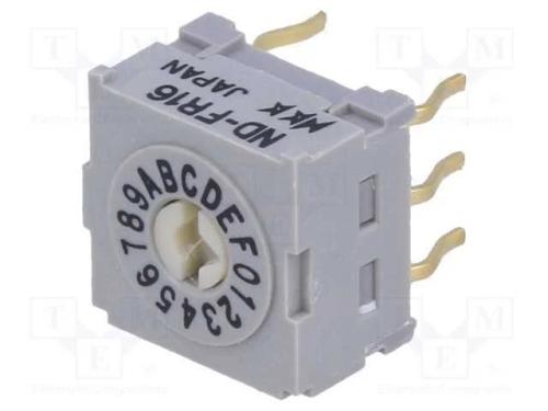 Emissor de Código, Hex/Bcd, Pos: 16, Vertical, Rcontacto Max: 30mo