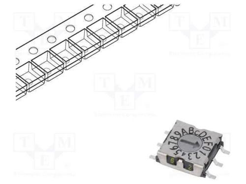 Emissor de Código, Hex/Bcd, Pos: 16, Smd, Rcontacto Max: 80mo, P25