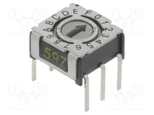 Emissor de Código, Hex/Bcd, Pos: 16, Tht, Rcontacto Max: 80mo, P36