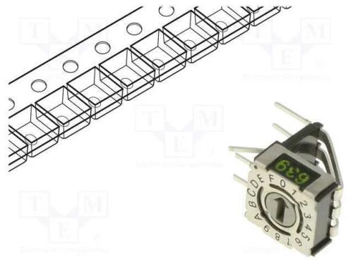 Emissor de Código, Hex/Bcd, Pos: 16, Tht, Rcontacto Max: 80mo, P36