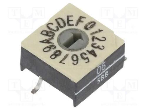 Emissor de Código, Hex/Bcd, Pos: 16, Smd, Rcontacto Max: 100mo