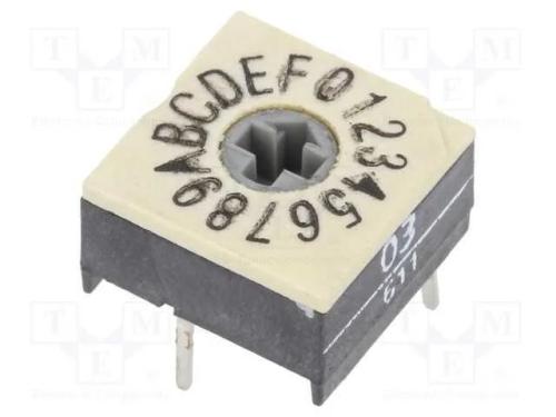 Emissor de Código, Hex/Bcd, Pos: 16, Tht, Rcontacto Max: 100mo