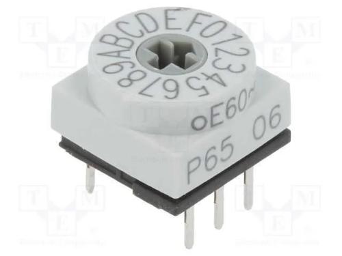 Emissor de Código, Hex/Bcd, Pos: 16, Tht, Rcontacto Max: 80mo, P65