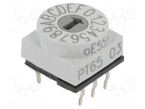 Emissor de Código, Hex/Bcd, Pos: 16, Tht, Rcontacto Max: 80mo, Pt65