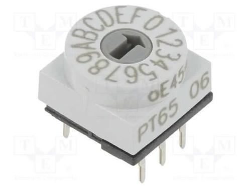 Emissor de Código, Hex/Bcd, Pos: 16, Tht, Rcontacto Max: 80mo, Pt65