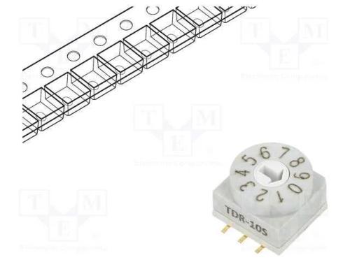 Emissor de Código, Dec/Bcd, Pos: 10, Smt, Rcontacto Max: 80mo, 7ncm