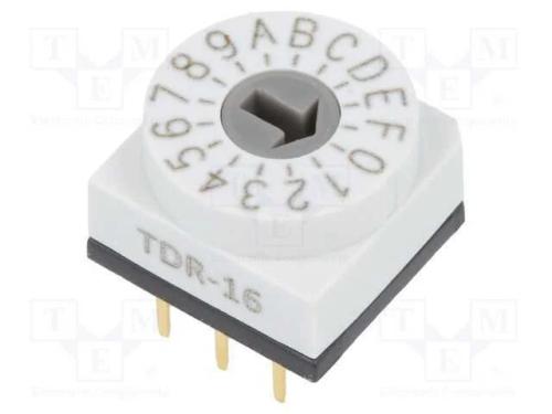 Emissor de Código, Hex/Bcd, Pos: 16, Tht, Rcontacto Max: 80mo, 7ncm