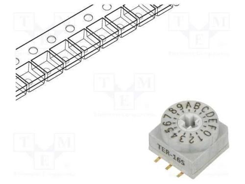 Emissor de Código, Hex/Bcd, Pos: 16, Smt, Rcontacto Max: 80mo, 7ncm