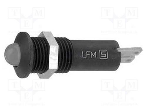 Luz Indicadora: Led, Convexa, Vermelho, 24vdc, 8,.