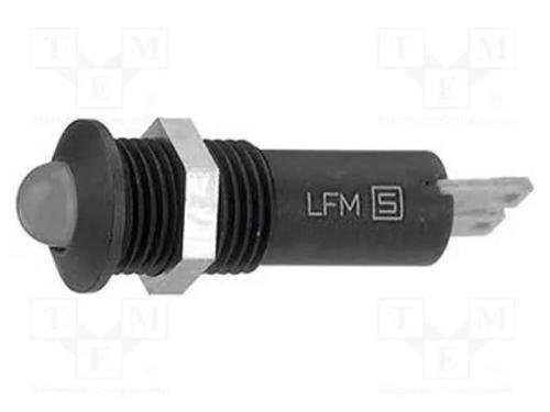 Luz Indicadora: Led, Convexa, Vermelho, 24vdc, 8,.