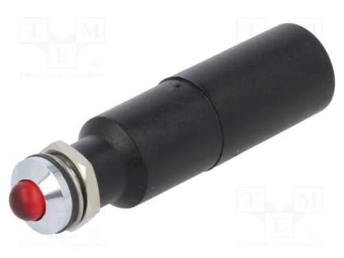 Luz indicadora: LED, convexa, vermelho, 230VAC, 8.