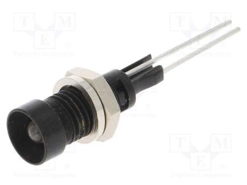 Luz Indicadora: Led, Côncavo, Branco, 6mm, para I.