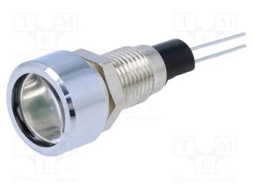 Luz Indicadora: Led, Plana, Verde, 8mm, para Impr.