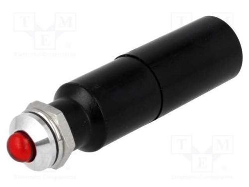 Luz indicadora: LED, convexa, vermelho, 230VAC, 8.