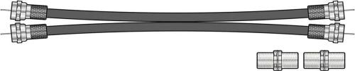 Twin Rg6 Satellite Ext Kit 1.0m