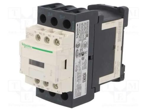 Contator: 3 Polos, No X3, Contatos Auxiliares: No + Nc, 48vdc, 25a