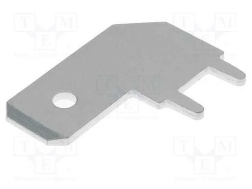 Conetor: plano, 6,3mm, 0,8mm, fêmea, THT, latão, .