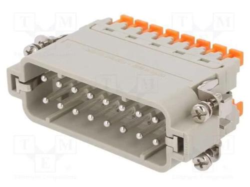 Conector: HDC, macho, CSAH, PIN: 16, 16+PE, taman.