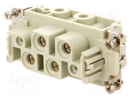Conector: HDC, fêmea, CX, PIN: 6(4+2), tamanho 77.