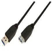 LogiLink USB 3.0 Kabel A -> A St/Bu 1.00m Verl. .