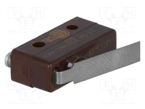 Microinterruptor SNAP ACTION, com alavanca, SPDT,.