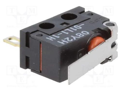 Microinterruptor SNAP ACTION, com alavanca, SPDT,.