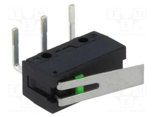 Microinterruptor Snap Action, com Alavanca, Spst-No, 0,1a/6vdc
