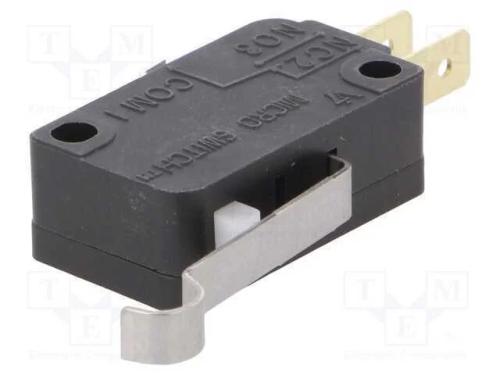 Microinterruptor SNAP ACTION, com alavanca que si.