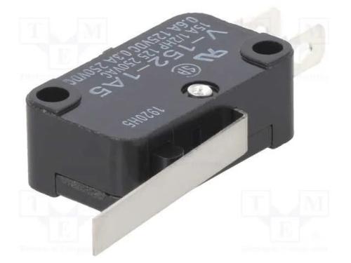Microinterruptor SNAP ACTION, com alavanca, SPDT,.