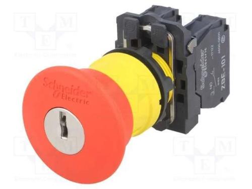 Interruptor: Segurança com Chave, 22mm, Pos.Estáv: 2, Nc + No