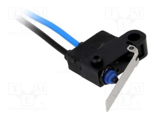 Microinterruptor SNAP ACTION, com alavanca, SPST-.