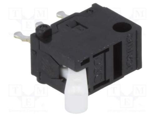 Microinterruptor SNAP ACTION, com alavanca, SPDT,.