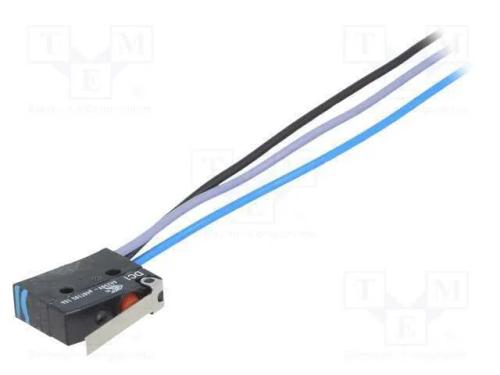 Microinterruptor SNAP ACTION, SPDT, 6A/250VAC, ON.