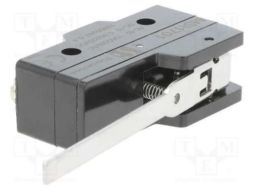 Microinterruptor SNAP ACTION, com alavanca, SPDT,.