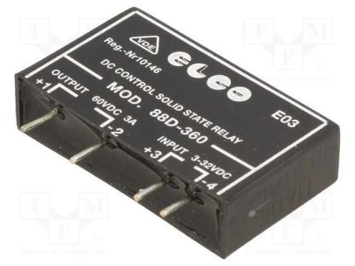 Relé: Semicondutores, Spst-No, Ucoma: 3÷32vdc, 3a, Max.60vdc