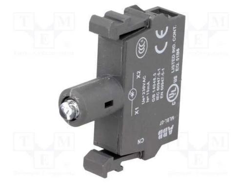 Componente de iluminação, 22mm, Ilum: LED, fronta.