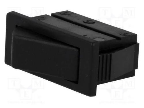 ROCKER, SPST, Pos: 2, OFF-(ON), 16A/250VAC, 20A/2.