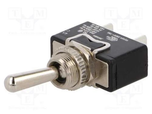Interruptor: de alavanca, Pos: 2, SPST, ON-OFF, 1.